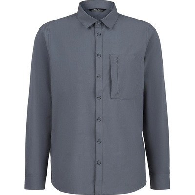 Stoic Мъжка риза с копчета Stoic AntiMosquito ByskeSt. Shirt L/S Shirt - Ink Grey - размер 4XL (033-2742-0117)