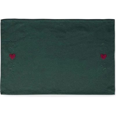 JUNA Vyšívané prostírání Heart 49x32 cm zelená – Hledejceny.cz