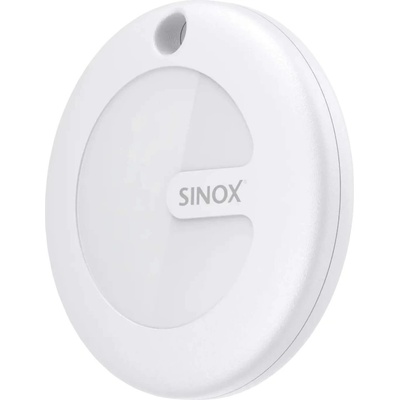 Sinox Устройство за намиране на изгубени вещи чрез FindMy - Sinox Lifestyle TagMate with Black Keychain (бял) (SXL1800)