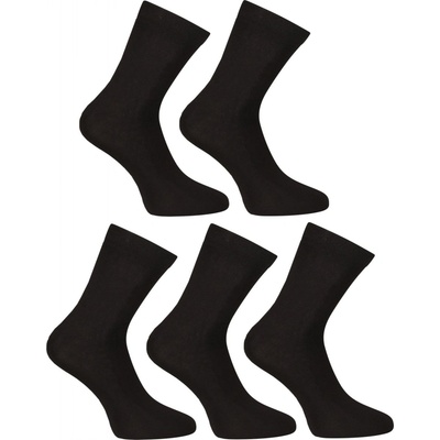 Nedeto 5PACK ponožky členkové bambusové 5PBK01 čierne