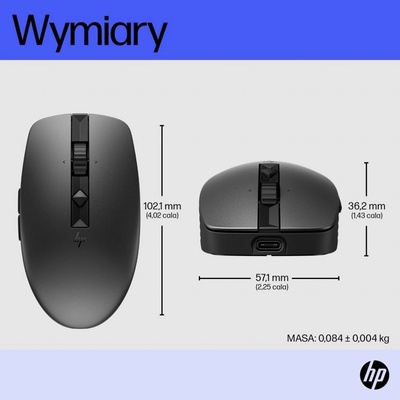HP 715 Rechargeable Multi-Device Mouse 6E6F0AA