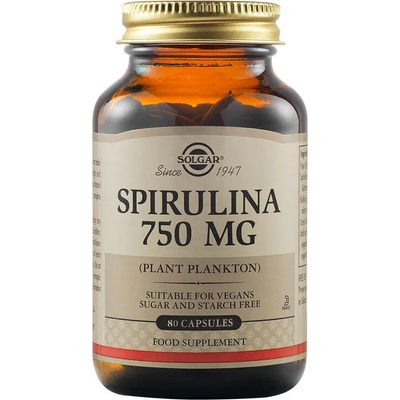 Solgar Хранителна добавка Спирулина 750 мг, Solgar Spirulina 750mg tabs 80s
