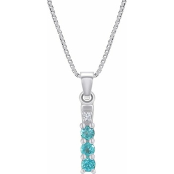 Eppi Jemný strieborný prívesok s apatitmi Bjorn P38020