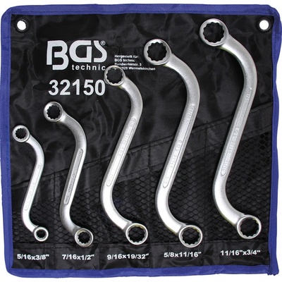 BGS technic BGS technic Klíče očkové "S" profil, palcové 5ks - BGS 32150
