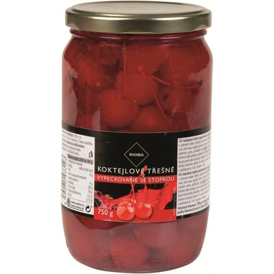 Rioba Třešně koktejlové se stopkou 750 g