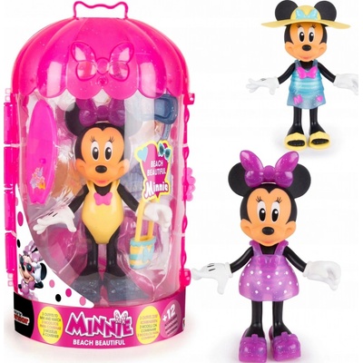 Imc Disney Minnie Mouse Mini Plážová panenka + šatní skříň