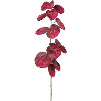 Dekorácia vetva listnatá cotinus 82 cm bordó