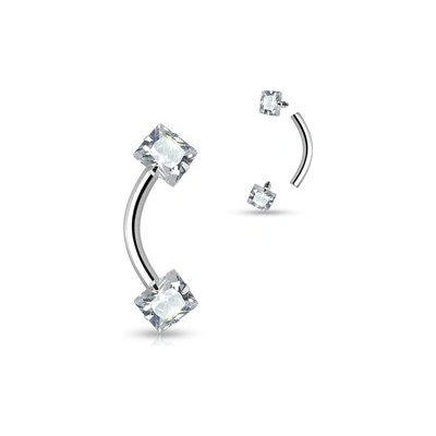 Piercingate piercing do obočí POB00195 čirá