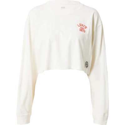 Levi's Тениска 'GR Crop Football Tee' бяло, размер M