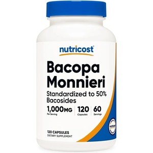 Nutricost Подпомага мозъчната функция - Бакопа Мониери, 120 капсули (73288 (409101) nc)