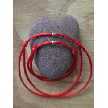 Kathryn' s Bracelets Червен конец Мама и Бебе със златно топче (КМБТ)