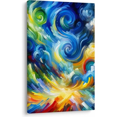 Obraz abstraktní víření barev - 20x30