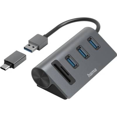 Hama usb хъб/четец на карти (hama-200140)