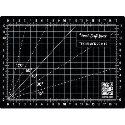 Texi Подложка за рязане 22 x 15 cm Black (TEXI BLACK 22X15)