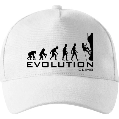 Evolution Climb so zahnutým šiltom a látkovou sponou Biela