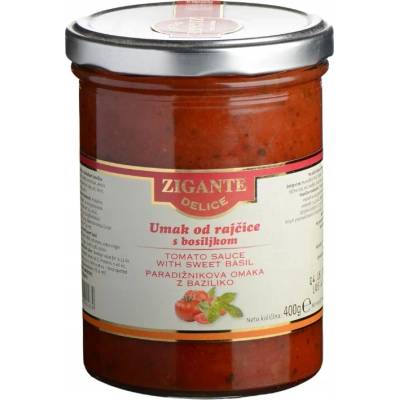 Zigante Paradajková omáčka s bazalkou 400g
