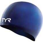 Tyr плувна шапчица tyr silicone синьо/бял