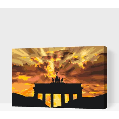 Vymalujsisam.cz Malování podle čísel Brandeburská brána Velikost 40 x 60 cm Rámování Na kartonové desce