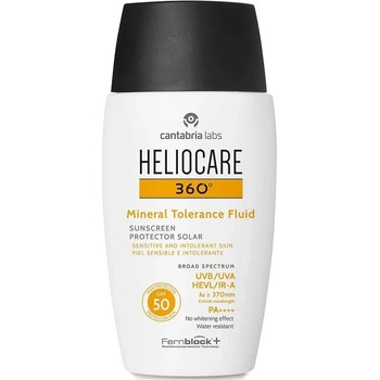 Heliocare 360 Mineral Tolerance Fluid 50ml Facial Sunscreen - Clear