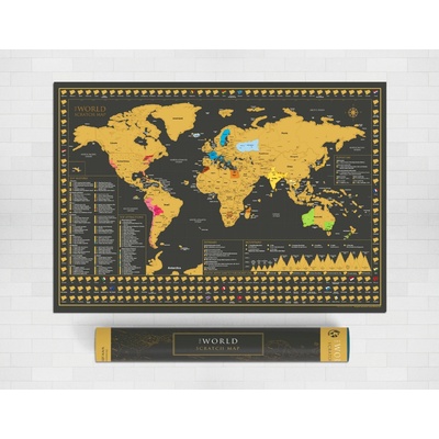 Stieracia mapa Sveta, 84,1 x 59,4 cm