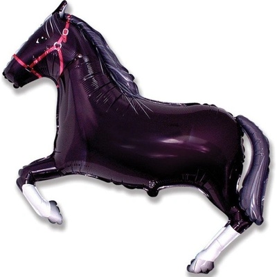 Balón fóliový 35 cm kôň čierny