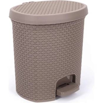 Image 1 of 7 л. кафяво пластмасово кошче за баня с педал