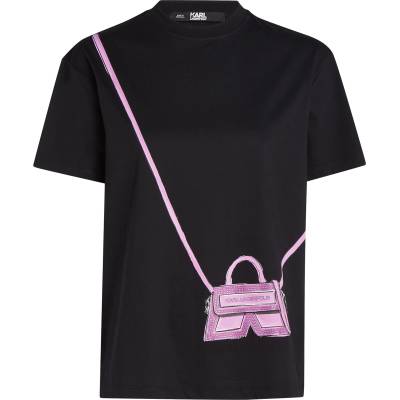 Karl Lagerfeld Тениска 'Ikon' черно, размер M