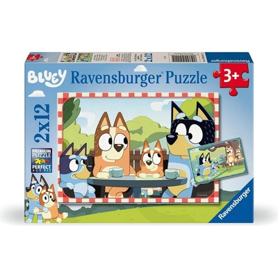 Ravensburger Пъзел Ravensburger от 2 x 12 части - Блуи (12004111)