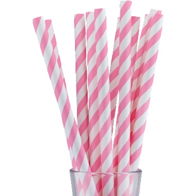 Horecano BARWARE-Хартиени сламки Ø1.2x26cm Bubble Tee РОЗОВА -50бр (HC-37234)(210419-4) (0137234)
