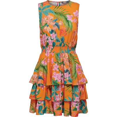 ONLY Лятна рокля 'tropica' оранжево, размер s