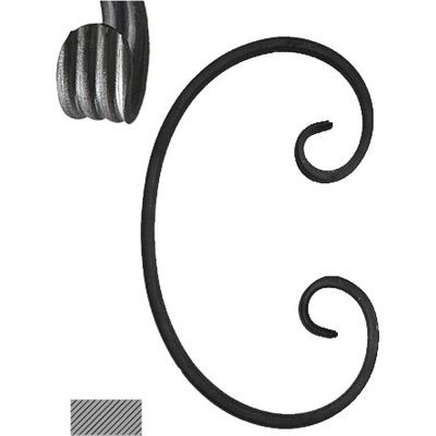 Céčko 220 x 130 mm, 12 x 6 mm, široké rozkování, hladké