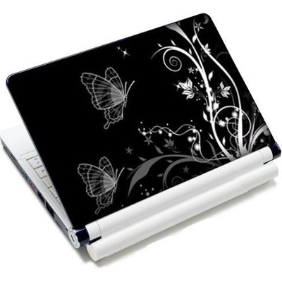 Samolepka, skin Huado na notebook 12"-15,6" Černobiele motýle