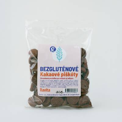 Ravita Bezgluténové kakaové piškóty 120 g
