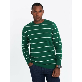 Ombre Clothing Мъжки ежедневен пуловер на хоризонтални райета зелен Ombre Clothing Ombre Clothing | Zelen | МЪЖЕ | XL