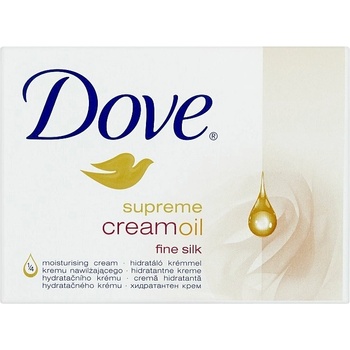 Dove Supreme Cream Oil Krémové toaletní mydlo 100 g