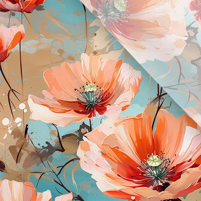 Takoy Umělé hedvábí / silky mírně elastické poppy pastel