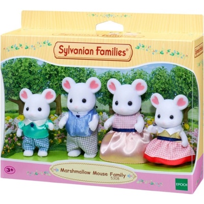 Epoch Toys Sylvanian Families Marshmallow Mouse Family 5308