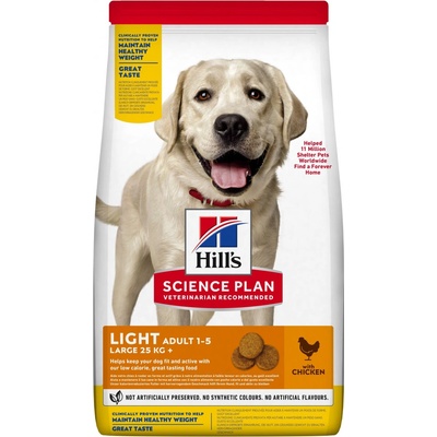 Hill’s Science Plan Adult Light Large Breed Chicken 12 kg