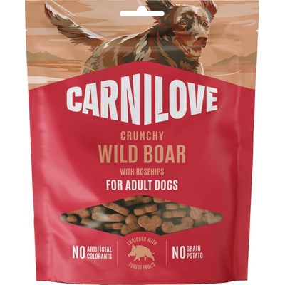 CARNILOVE Crunchy pre dospelých psov diviak so šípkami 200 g