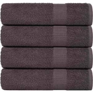 vidaXL Кърпи за баня FROGN 4 бр. Антрацит 100x150 см 360 г/м2 (136690)