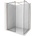 Mexen Kioto душ преграда Walk-in 110 x 80 cm, черна рамка, матиран мед - 800-110-202-65-70-080 (800-110-202-65-70-080)