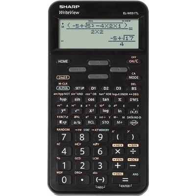 Sharp научен калкулатор EL-W531TL сортиране (SH-ELW531TLBBK)