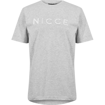 Nicce Тениска Nicce Mens Mercury T-Shirt - Oatmeal Marl - Oatmeal Marl