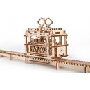 Ugears 3D puzzle Tramvaj s kolejemi 154 ks