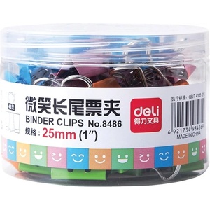 DELI Smile-1 19mm 40pcs щипка за хартия DEL08487 (DEL08487)