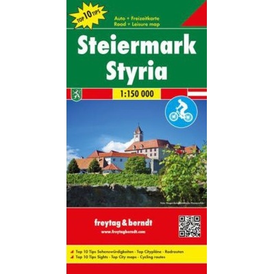Freytag & Berndt - Freytag & Berndt Auto + Freizeitkarte Steiermark Top 10 Tips Autokarte 1:150.000. Leisure map Styria