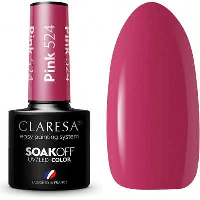 Claresa Gél lak Pink 524 5 ml