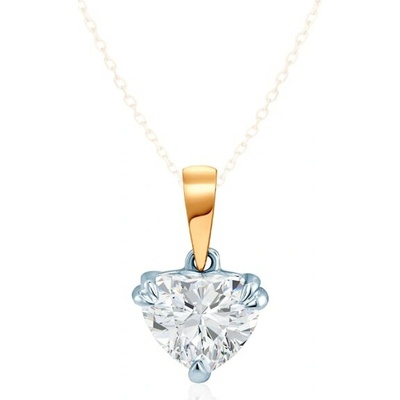 Savicki Prívesok dvojfarebné zlato laboratórne diamanty SAVP96126 YW LGD 100