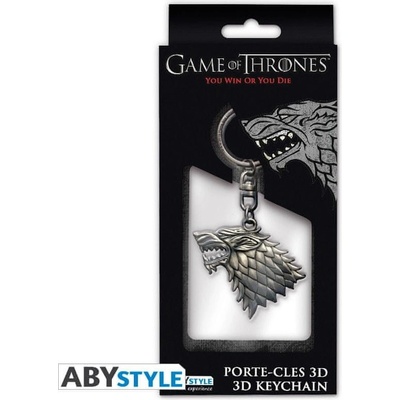 Klícenka Game of Thrones - Stark 3D
