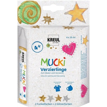 Kreul Glitzy Универсален цвят 4 x 29 ml (24340)
